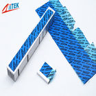 almofada térmica do silicone 27shore00 ultra macio do azul 3.0mmT para baterias de carro