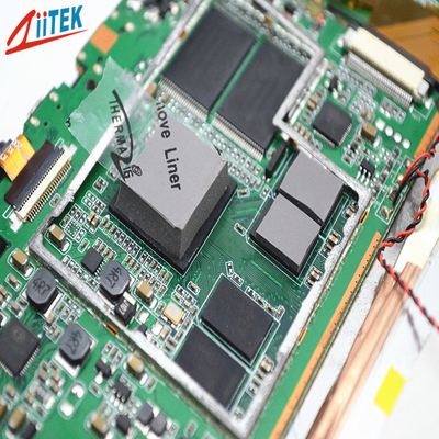 almofada térmica 1,8 W/MK 25shore00 do silicone 1.0mmT para o hardware da telecomunicação