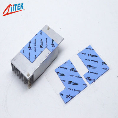 cor azul eficaz alta da almofada do processador central da almofada do enchimento de lacuna do silicone 3.0W/Mk para a fonte de alimentação