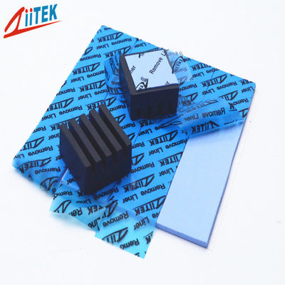 cor azul eficaz alta da almofada do processador central da almofada do enchimento de lacuna do silicone 3.0W/Mk para a fonte de alimentação
