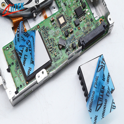 0.5mmt Pad de grafite Cpu constante dielétrica 3.8 Mhz Construção de libertação fácil