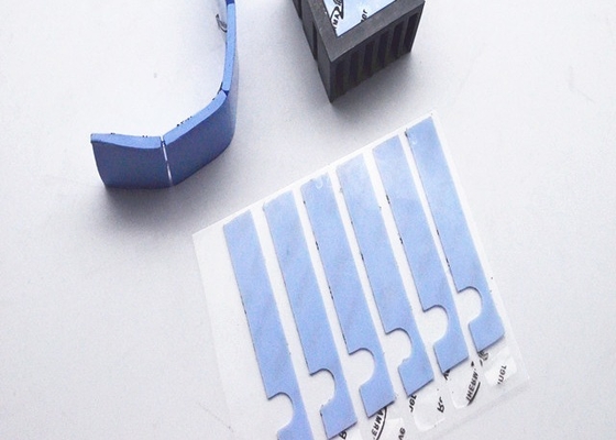 Pades térmicas de dissipador de calor azul de alta durabilidade para equipamentos de telecomunicações