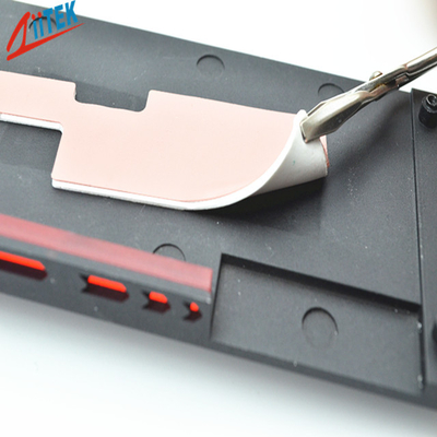 Pad térmico bom condutor térmico rosa/branco para componentes de áudio e vídeo