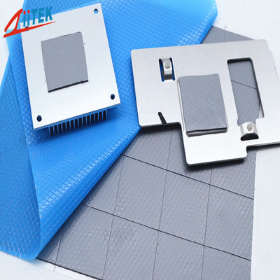 China Fabricante Alta Conductividade Térmica 7,5W Pad térmico de silicone cinza