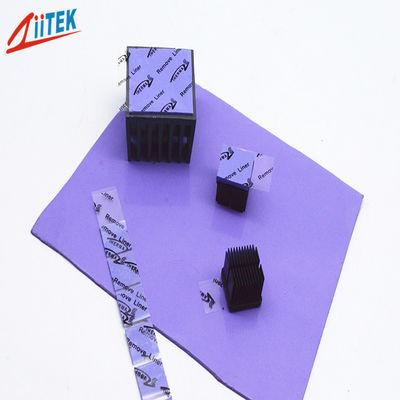 Pad térmico de silicone azul-violeta de 2,5 W para equipamentos eletrônicos