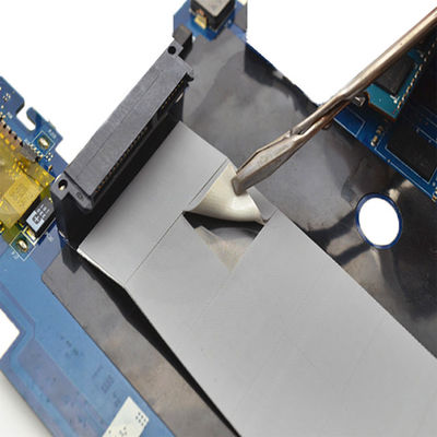 Materiais de isolamento térmico de silicone cinza almofada de arrefecimento condutora térmica para bateria de automóvel