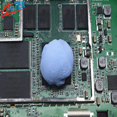 Blue Thermally Conductive Putty Transferência térmica de calor Gel de silicone 2.5g/CC Para indústria de telecomunicações