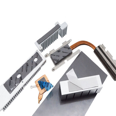 Almofada condutora de silicone térmico cinza autoadesiva 7.5W para processadores AI Dissipação de calor de servidores AI