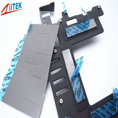 Material condutor térmico da espessura da almofada térmica 4.5mm da CPU com base de silicone e retardador de chama para dispositivos eletrônicos
