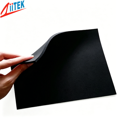 Amortecimento de material de espuma de silicone preto com isolamento acústico para aviões, trens de alta velocidade e automóveis