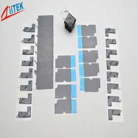 almofada térmica livre do silicone alto da condutibilidade 3w sem condutibilidade alta dos materiais do silicone para monitorar auxílios