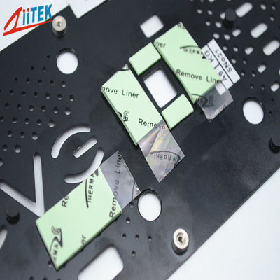 Emissor de isofrequência térmico eletrônico da cor verde, costa 00 de Gpu CI Chip Thermal Conductive Pad 45 para GPU