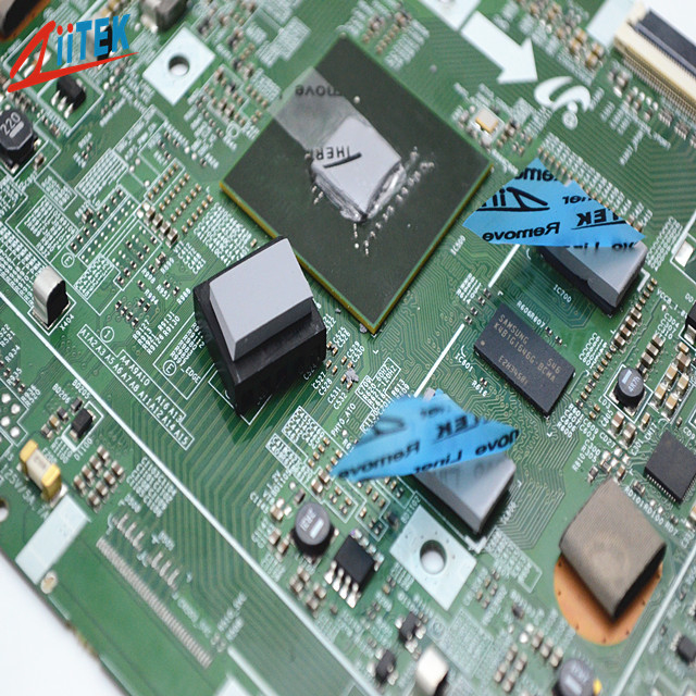 a borracha termicamente condutora do silicone 3.5mmT acolchoa 20 a costa 00 para a luz de painel do diodo emissor de luz