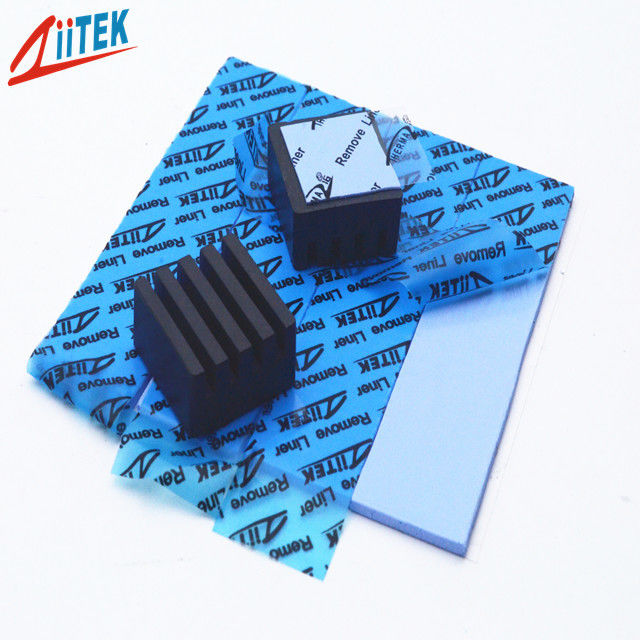 cor azul eficaz alta da almofada do processador central da almofada do enchimento de lacuna do silicone 3.0W/Mk para a fonte de alimentação