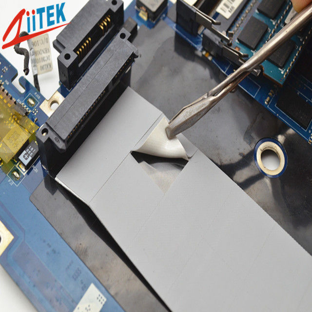 Almofada de silicone de material isolante térmico condutivo de alta temperatura personalizada para componentes de áudio e vídeo
