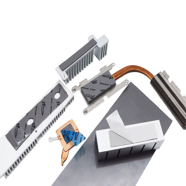 Almofada condutora de silicone térmico cinza autoadesiva 7.5W para processadores AI Dissipação de calor de servidores AI