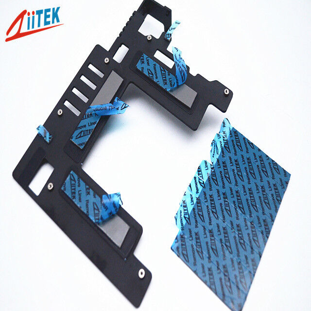Material condutor térmico da espessura da almofada térmica 4.5mm da CPU com base de silicone e retardador de chama para dispositivos eletrônicos
