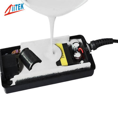 Composto de duas partes de cor branca com condutividade térmica de 2,8W/m-K para encapsulamento de LED e fonte de alimentação