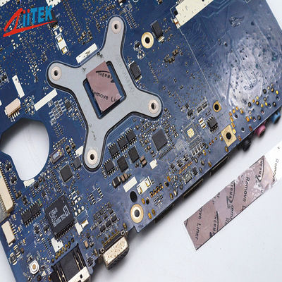 Espessura térmica da almofada 0.25-5.08mm do silicone de Garnet Telecommunication Hardware Naturally Tacky 6,2 W