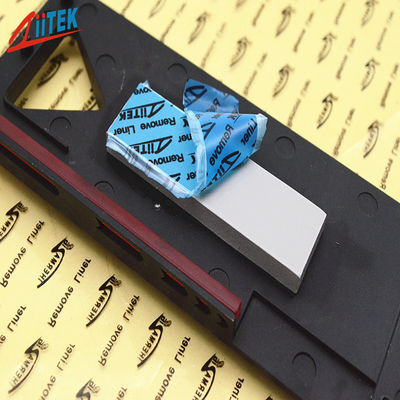 Almofada térmica enchida cerâmica branca cinzenta do silicone para servidores do AI dos processadores do AI